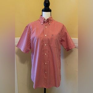 ARROW Men’s Plaid Short sleeve Button Down Shirt; Small; NWOT.